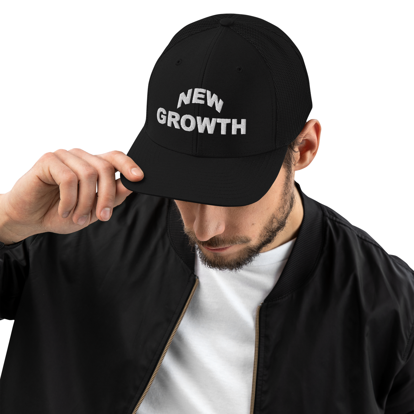 New Growth Trucker Cap - NEW GROWTH ESSENTIALS