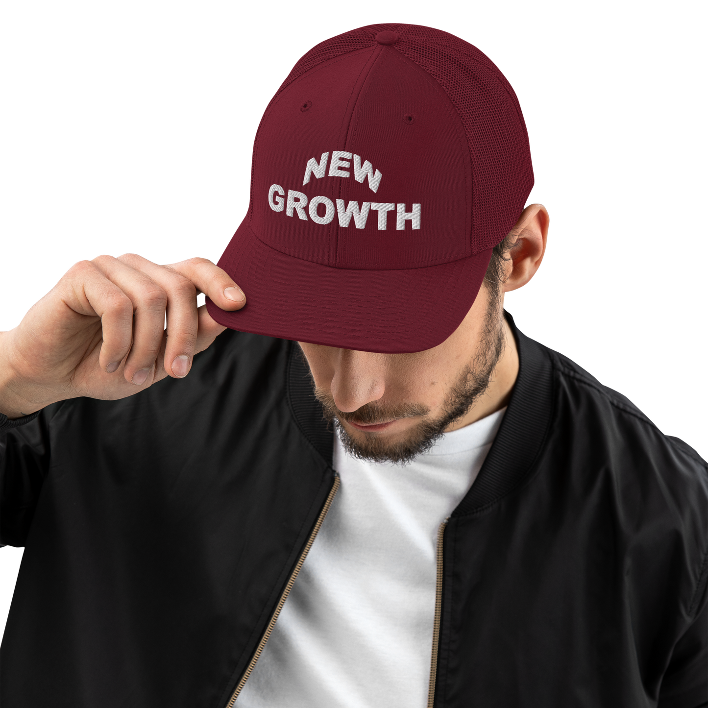 New Growth Trucker Cap - NEW GROWTH ESSENTIALS