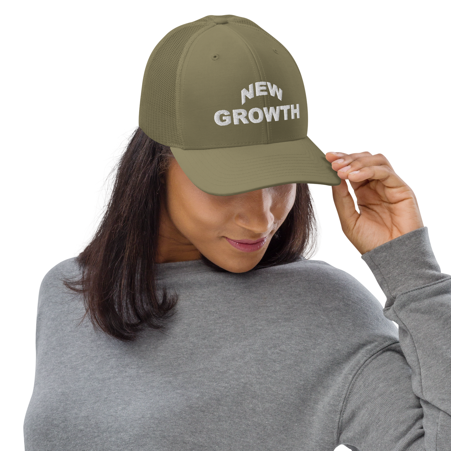 New Growth Trucker Cap - NEW GROWTH ESSENTIALS